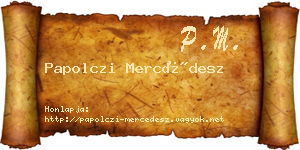 Papolczi Mercédesz névjegykártya