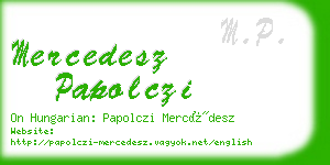 mercedesz papolczi business card